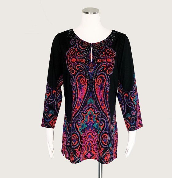 INC International Concepts Tops - INC International Concepts Paisley Print Top NWOT
